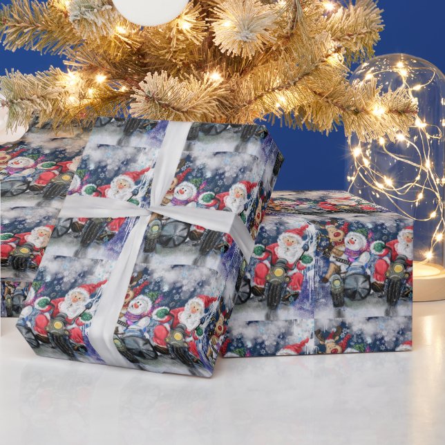 Papier Cadeau Papier d'enveloppement de Noël amusant Amis heureu (Vacances)