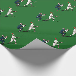 Papier Cadeau Papier d'enveloppement de Noël de baseball
