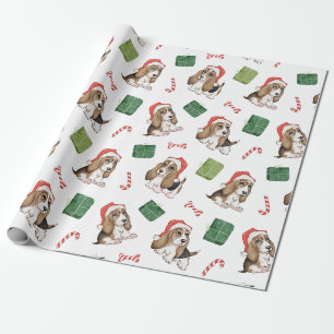 Papier Cadeau Papier d'enveloppement de Noël de chien de chien d