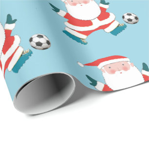 Papier Cadeau Papier d'enveloppement de Noël de football