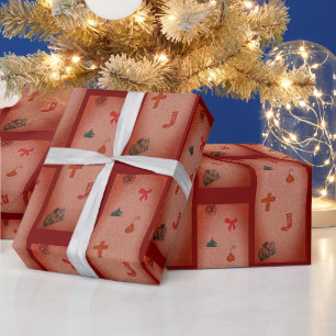 Papier Cadeau Papier d'enveloppement de Noël de Kathy