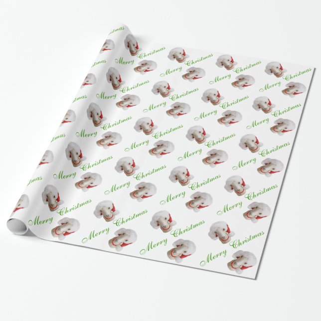 Papier Cadeau Papier d'enveloppement de Noël de la chèvre La Man (Déroulé)