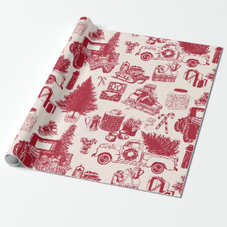 Papier Cadeau Papier d'enveloppement de Noël de la toile d'adapt