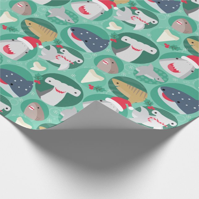 Papier Cadeau Papier d'enveloppement de Noël des espèces de requ (Coin)