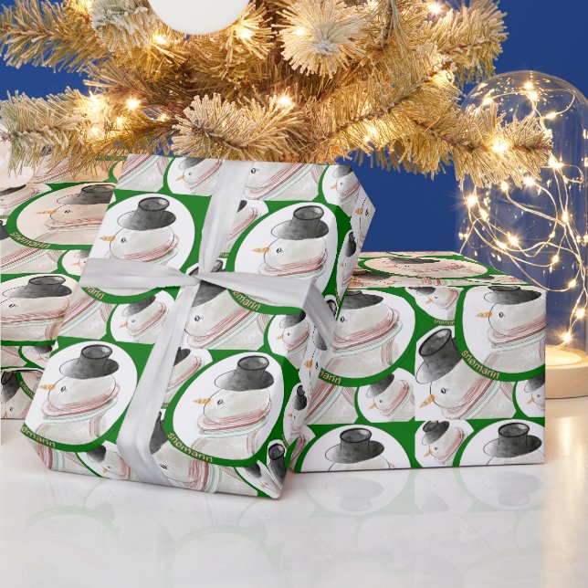 Papier Cadeau Papier d'enveloppement de Noël des neiges norvégie (Vacances)