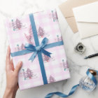 Papier d'enveloppement de Noël en vichy noisette r