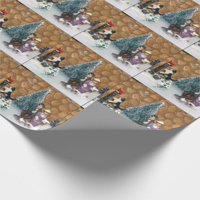 Papier Cadeau Papier d'enveloppement de Noël Inséparable (1213) (Coin)