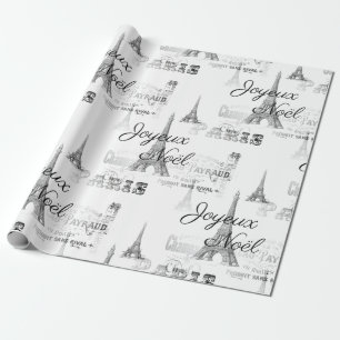 Papier Cadeau Papier d'enveloppement de Noël Joyeux Noel