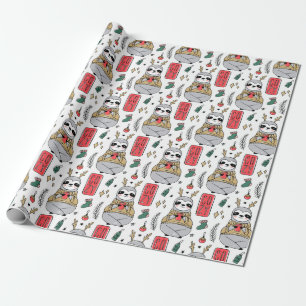 Papier Cadeau Papier d'enveloppement de Noël mignon