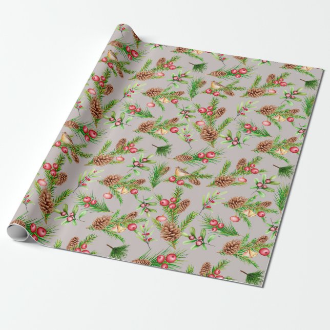 Papier Cadeau Papier d'enveloppement de Noël mignon (Déroulé)