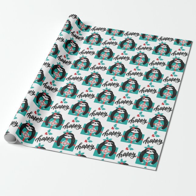 Papier Cadeau Papier d'enveloppement de Noël mignon (Déroulé)