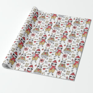 Papier Cadeau Papier d'enveloppement de Noël mignon