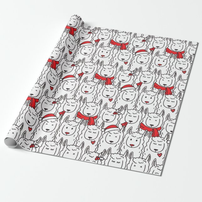 Papier Cadeau Papier d'enveloppement de Noël mignon (Déroulé)