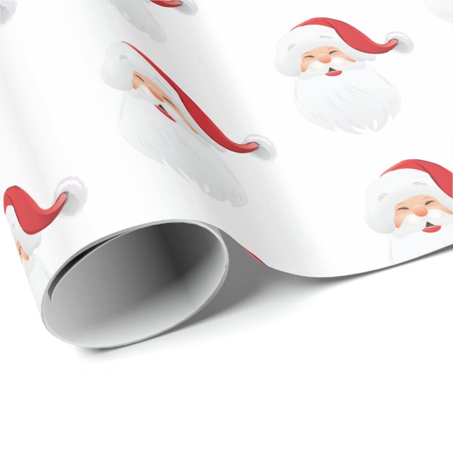 Papier Cadeau Papier d'enveloppement de Noël-Père Noël (Coin rond)