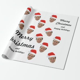 Papier Cadeau Papier d'enveloppement de Noël personnalisé