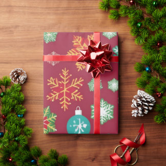 Papier Cadeau Papier d'enveloppement de Noël personnalisé