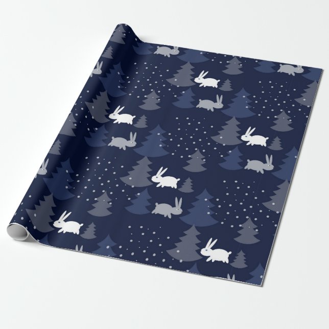 Papier Cadeau Papier d'enveloppement de Noël pour l'hiver/la mar (Déroulé)