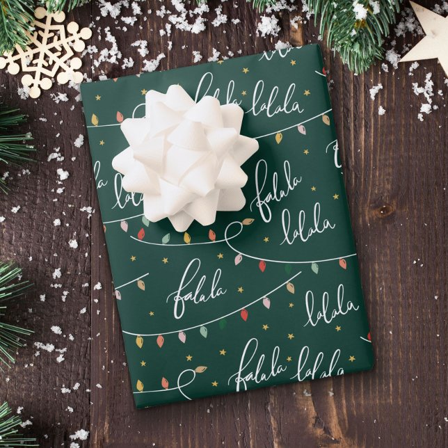 Papier Cadeau Papier d'enveloppement de Noël vert (Créateur téléchargé)