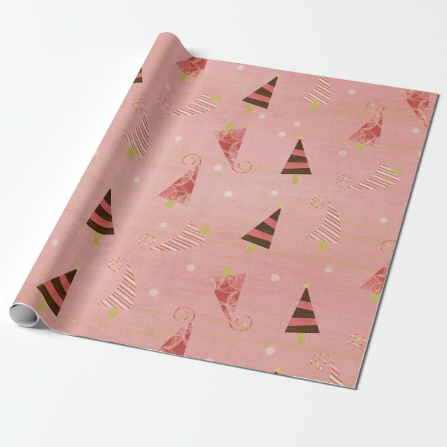 Papier Cadeau Papier d'enveloppement de Noël Whimsical (Déroulé)