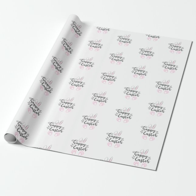 Papier Cadeau Papier d'enveloppement de Pâques personnalisé (Déroulé)