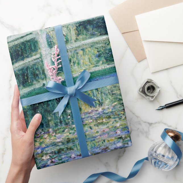 Papier Cadeau Papier d'enveloppement de peinture Claude Monet cé (Cadeaux)