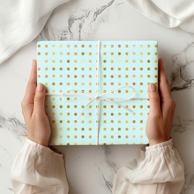 Papier Cadeau Papier D'Enveloppement De Pointe Polka Et De Faux  (Créateur téléchargé)