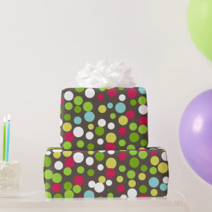 Papier Cadeau Papier d'enveloppement de points amusants