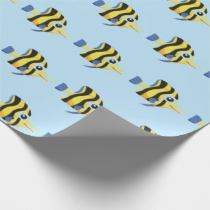 Papier Cadeau Papier d'enveloppement de poisson océanique
