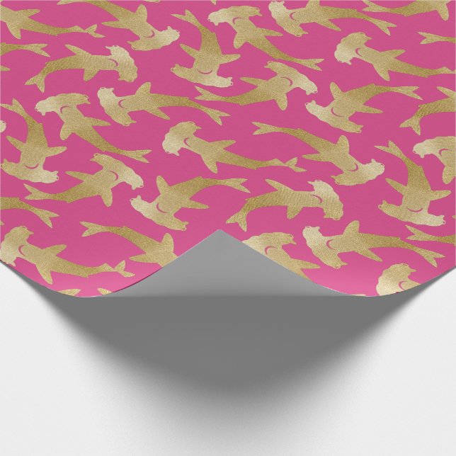 Papier Cadeau Papier d'enveloppement de requin à marteau (Coin)
