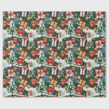 Papier d'enveloppement de Robin de Noël