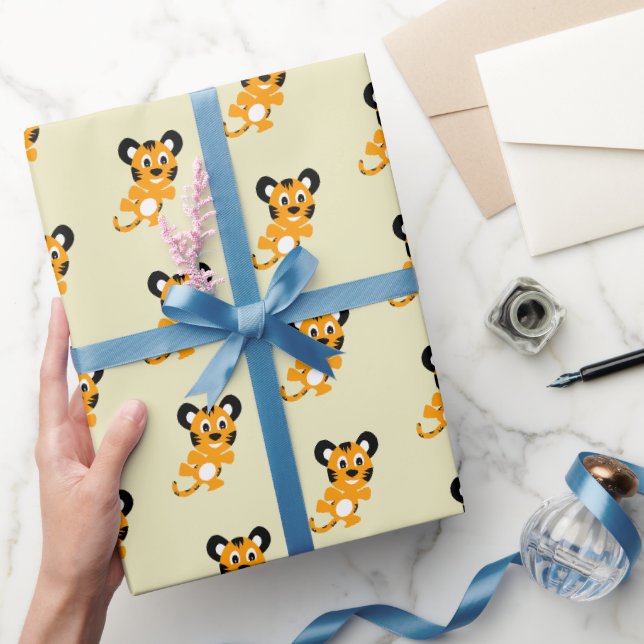 Papier Cadeau Papier d'enveloppement de tigre (Cadeaux)