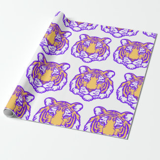 Papier Cadeau Papier d'enveloppement de ventilateur de tigre tir