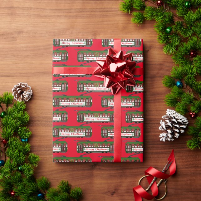 Papier Cadeau Papier d'enveloppement de voiture de Noël de la No (Cadeau de vacances)