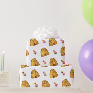 Papier Cadeau Papier d'enveloppement des abeilles
