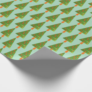 Papier Cadeau Papier d'enveloppement des arbres de Noël