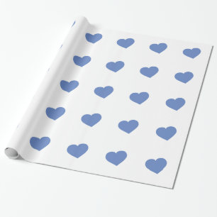 Papier Cadeau Papier d'enveloppement des Coeurs Bleus Bébé