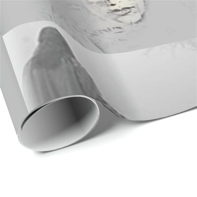 Papier Cadeau Papier d'enveloppement d'Halloween (Coin rond)