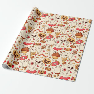 Papier Cadeau Papier d'enveloppement d'Halloween