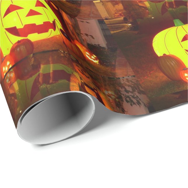 Papier Cadeau Papier d'enveloppement d'Halloween (Coin rond)