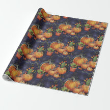 Papier d'enveloppement d'Halloween - Design 1