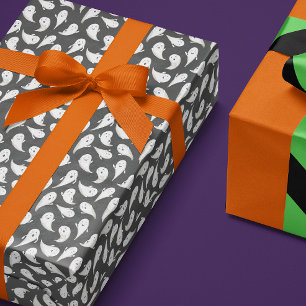Papier Cadeau Papier d'enveloppement d'Halloween pour Fantômes m