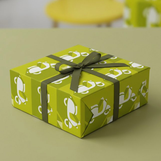 Papier Cadeau Papier d'enveloppement d'icônes de scooter (Créateur téléchargé)