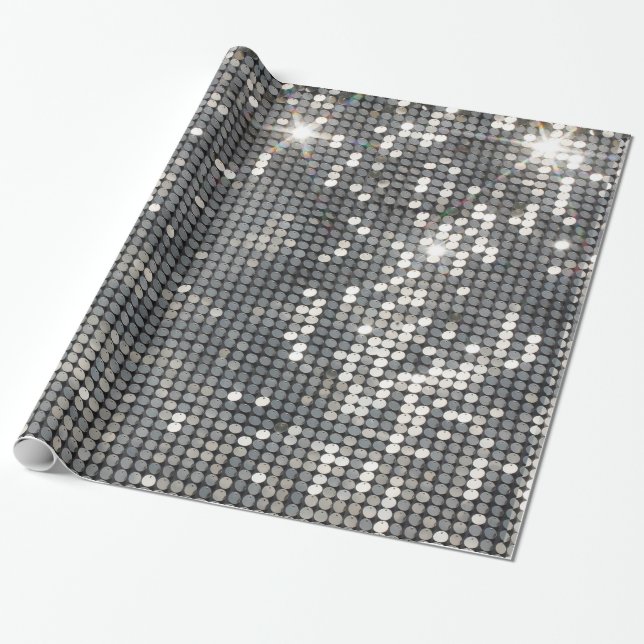 Papier Cadeau Papier d'enveloppement disco (Déroulé)