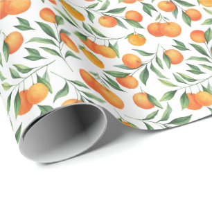 Papier Cadeau Papier d'enveloppement d'oranges
