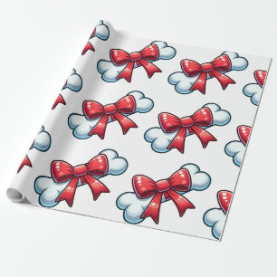 Papier Cadeau Papier d'enveloppement d'os de chien de Noël