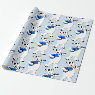 Papier Cadeau Papier d'enveloppement d'ours polaire Rockin