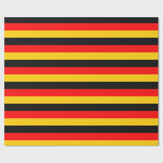 Papier Cadeau Papier d'enveloppement du drapeau allemand (Plat)