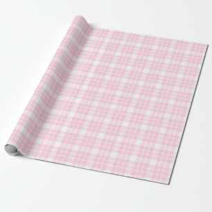 Papier Cadeau Papier d'enveloppement en plastique blanc et rose 