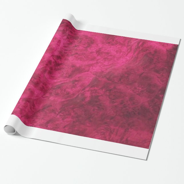 Papier Cadeau Papier d'enveloppement en velours Ruby (Déroulé)