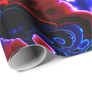 Papier Cadeau Papier d'enveloppement Fractal Art 2-3